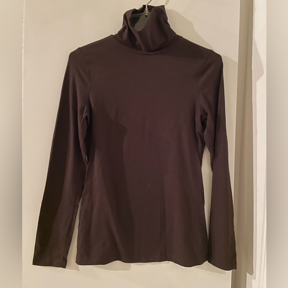 Merona Brown Modal/Cotton Turtleneck Brown NWOT Classic Basic
